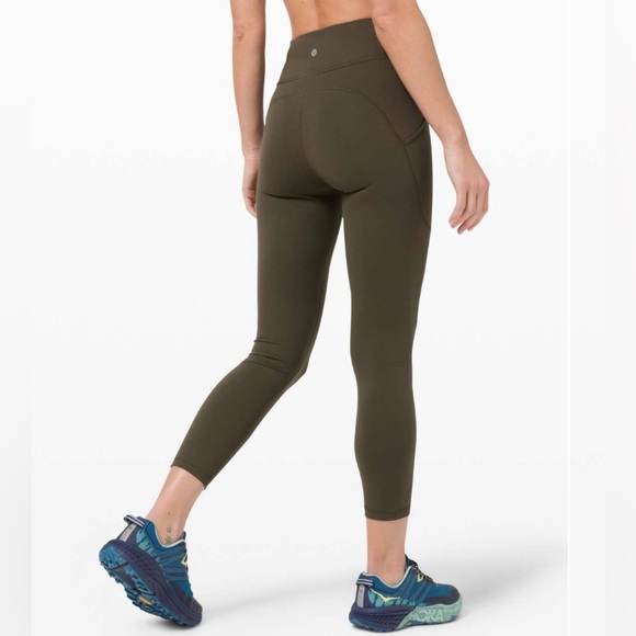 Lululemon Invigorate High Rise Tight 25" Dark Olive Size 4 Everlux - Picture 1 of 10